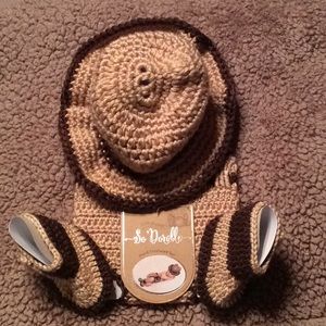 Infant Hand Crocheted Cowboy Set